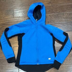 Nike Blue and Black Sphere Women's Thermal Full zip Hoodie